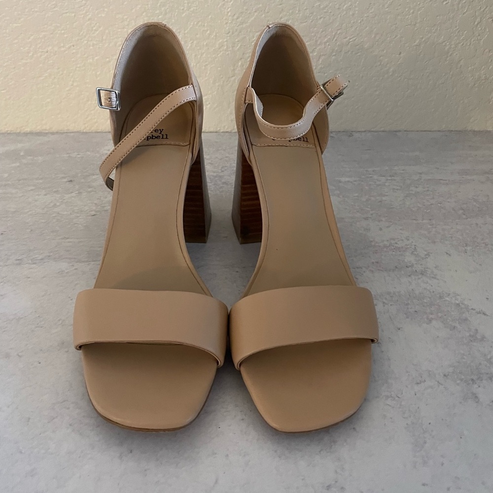 Jeffrey Campbell Pop Star Sandal 7.5 Natural - Picture 3 of 4